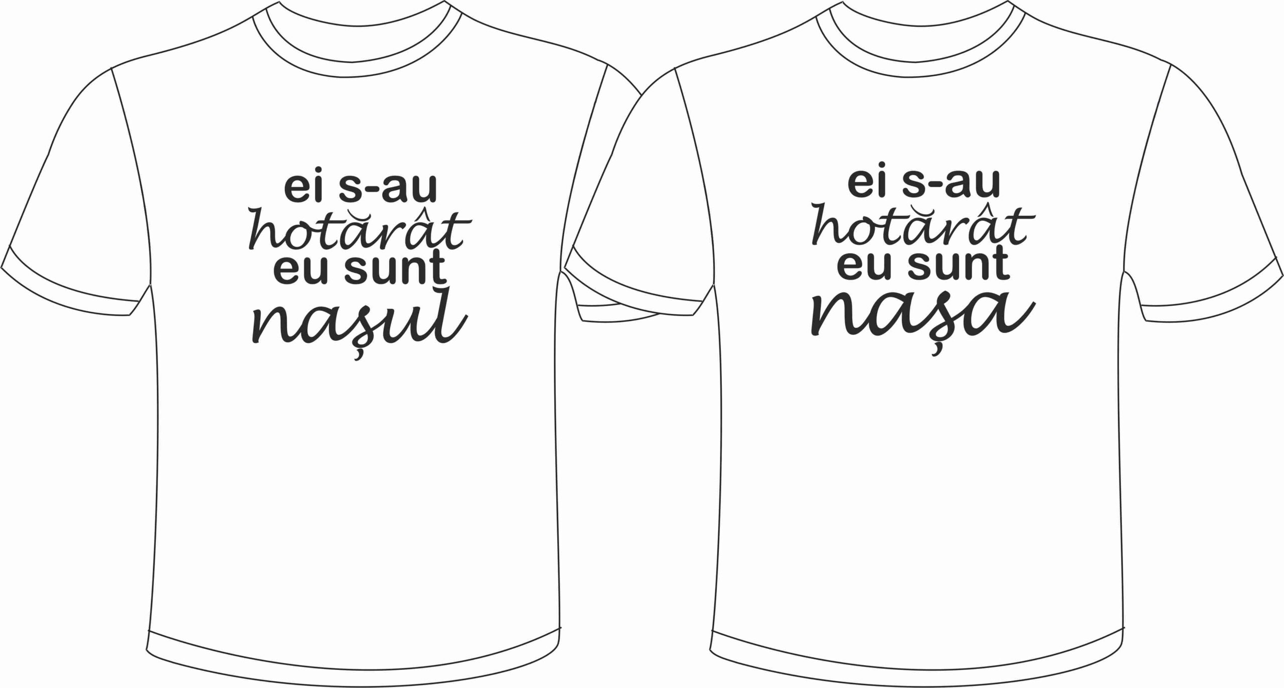 Surrender Crazy Inaccessible Set tricouri personalizate din bumbac 100% -Tricouri Viitori Nasi-Ei s-au  Hotarat - Tricouri personalizate | Tricouri imprimate